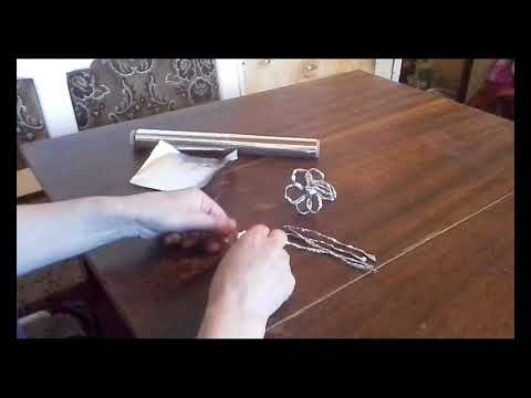 Сегодня вы увидите, как сделать из фольги цветочек.
